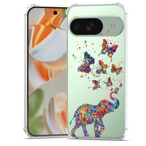 BEIMEITU Schutzhülle für Google Pixel 9, Motiv: Schmetterling, Elefant, niedlich, weich, für Mädchen, Schmetterling-Design, stoßfest, für Kinder, transparent, für Google Pixel 9 BEIMEITU Schutzhülle für Google Pixel 9, Motiv: Schmetterling, Elefant, niedlich, weich, für Mädchen, Schmetterling-Design, stoßfest, für Kinder, transparent, für Google Pixel 9 von BEIMEITU