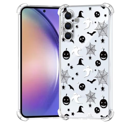 BEIMEITU Für Samsung Galaxy A55 Hülle Halloween Kürbis Schädel Niedliches Design Mädchen Stoßfest Weich Slim Frauen Handyhülle Klar Cover für Samsung Galaxy A55 BEIMEITU Für Samsung Galaxy A55 Hülle Halloween Kürbis Schädel Niedliches Design Mädchen Stoßfest Weich Slim Frauen Handyhülle Klar Cover für Samsung Galaxy A55 von BEIMEITU