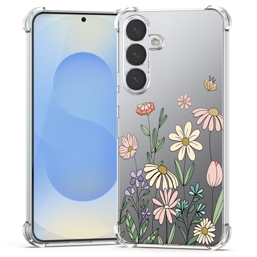BEIMEITU Schutzhülle für Samsung Galaxy S25, Blumenmuster, Frühlingsgarten, Mädchen, stoßfest, weich, transparent, für Samsung Galaxy S25 BEIMEITU Schutzhülle für Samsung Galaxy S25, Blumenmuster, Frühlingsgarten, Mädchen, stoßfest, weich, transparent, für Samsung Galaxy S25 von BEIMEITU