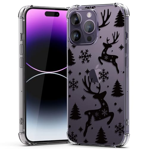 BEIMEITU Schutzhülle für iPhone 14 Pro Max, transparent, Weihnachtsmotiv, weich, niedlich, Hirsch, flexible Schutzhülle, Damen, Handyhülle für iPhone 14 Pro Max Kinder BEIMEITU Schutzhülle für iPhone 14 Pro Max, transparent, Weihnachtsmotiv, weich, niedlich, Hirsch, flexible Schutzhülle, Damen, Handyhülle für iPhone 14 Pro Max Kinder von BEIMEITU