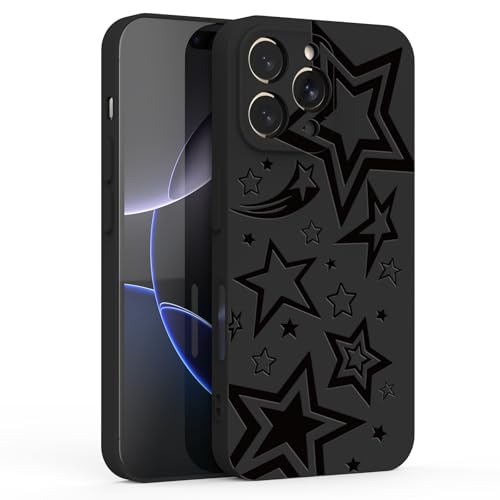 BEIMEITU Schutzhülle für iPhone 16 Pro Max, Sternschnuppen-Design, weich, stoßfest, dünn, für iPhone 16 Pro Max, Schwarz BEIMEITU Schutzhülle für iPhone 16 Pro Max, Sternschnuppen-Design, weich, stoßfest, dünn, für iPhone 16 Pro Max, Schwarz von BEIMEITU