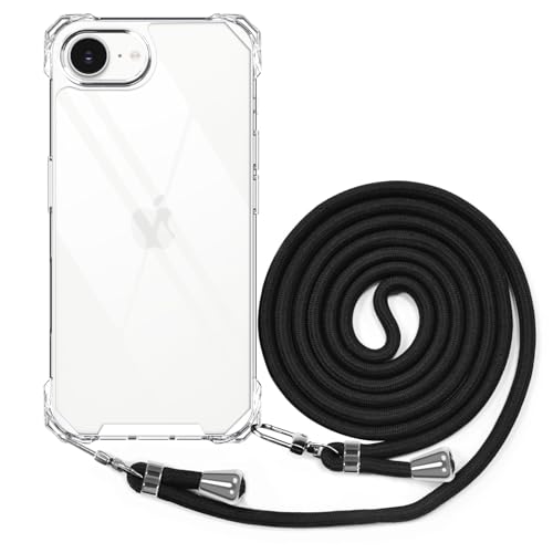 BEIMEITU Schutzhülle für iPhone 16E, Crossbody-Seil, stoßfest, mit verstellbarem Umhängeband, transparent, Polycarbonat, für iPhone 16E, Mädchen, Sommer BEIMEITU Schutzhülle für iPhone 16E, Crossbody-Seil, stoßfest, mit verstellbarem Umhängeband, transparent, Polycarbonat, für iPhone 16E, Mädchen, Sommer von BEIMEITU