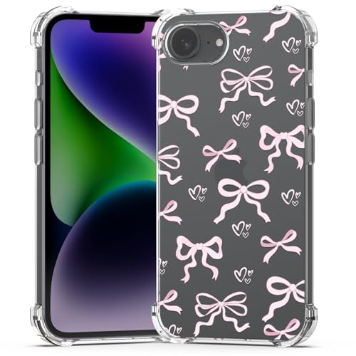 BEIMEITU Schutzhülle für iPhone 16e mit Schleifen-Motiv, vier Ecken, stoßfestes Design, weiche, schlanke Schutzhülle für Damen, rosa BEIMEITU Schutzhülle für iPhone 16e mit Schleifen-Motiv, vier Ecken, stoßfestes Design, weiche, schlanke Schutzhülle für Damen, rosa von BEIMEITU