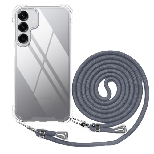 BEIMEITU Schutzhülle mit Umhängeband für Samsung Galaxy S25, transparent, schützende Handy-Rückseite mit verstellbarem Umhängeband, transparent, Polycarbonat, Crossbody-Telefonhülle für Samsung Galaxy BEIMEITU Schutzhülle mit Umhängeband für Samsung Galaxy S25, transparent, schützende Handy-Rückseite mit verstellbarem Umhängeband, transparent, Polycarbonat, Crossbody-Telefonhülle für Samsung Galaxy von BEIMEITU