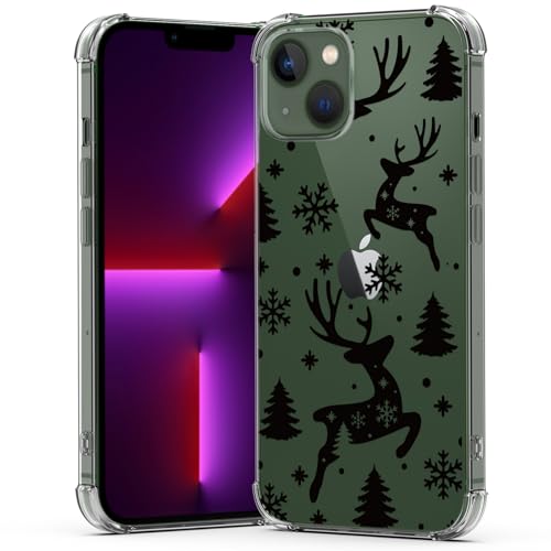 BEIMEITU Transparente Schutzhülle für iPhone 13 Mini, Weihnachtsmotiv, weich, niedlich, Hirsch, flexible Schutzhülle, Damen, Handyhülle für iPhone 13 Mini Kinder BEIMEITU Transparente Schutzhülle für iPhone 13 Mini, Weihnachtsmotiv, weich, niedlich, Hirsch, flexible Schutzhülle, Damen, Handyhülle für iPhone 13 Mini Kinder von BEIMEITU