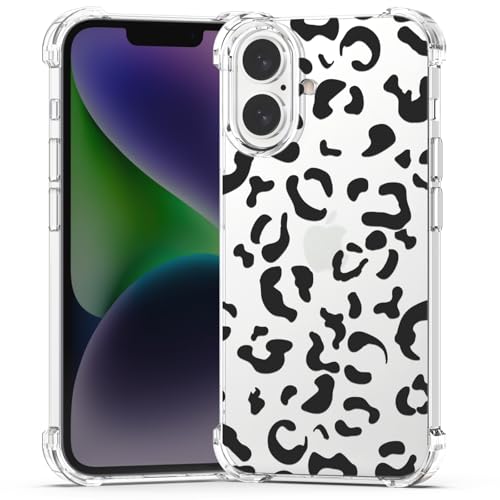 BEIMEITU Transparente Schutzhülle für iPhone 16 Plus, Leopardenmuster, schlichtes Design, für Damen und Mädchen, stoßfester Schutz, weiche TPU-Schutzhülle für iPhone 16 Plus, Jungen und Herren BEIMEITU Transparente Schutzhülle für iPhone 16 Plus, Leopardenmuster, schlichtes Design, für Damen und Mädchen, stoßfester Schutz, weiche TPU-Schutzhülle für iPhone 16 Plus, Jungen und Herren von BEIMEITU