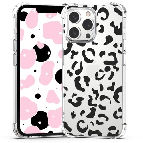 BEIMEITU Transparente Schutzhülle für iPhone 16 Pro Max, Leopardenmuster, schlichtes Design, für Damen und Mädchen, stoßfester Schutz, weiche TPU-Schutzhülle für iPhone 16 Pro Max, für Jungen und BEIMEITU Transparente Schutzhülle für iPhone 16 Pro Max, Leopardenmuster, schlichtes Design, für Damen und Mädchen, stoßfester Schutz, weiche TPU-Schutzhülle für iPhone 16 Pro Max, für Jungen und von BEIMEITU