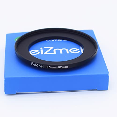 Filter Adapter von 37 mm auf 62 mm, kompatibel mit allen 37 mm, Objektiv mit 62 mm, UV, ND, CPL, Filter, 37 mm Objektiv zu 62 mm, Kamerafilter (37-62 mm) von BEIZMEI