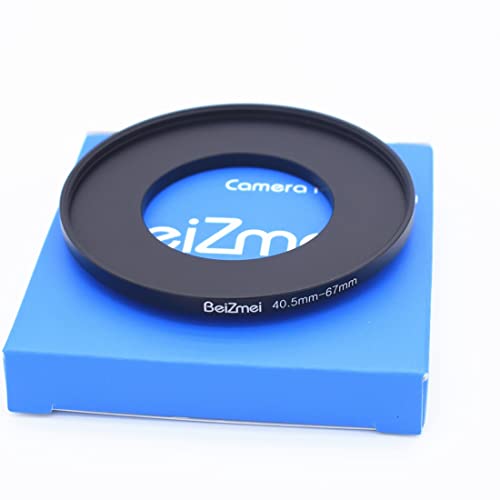 Filter Adapter von 40,5 mm auf 67 mm kompatibel mit allen 40,5 mm Objektiven mit 67 mm UV, ND, CPL, Filter, 40,5 mm Objektiv zu 67 mm Kamera Filter (40,5-67 mm) von BEIZMEI