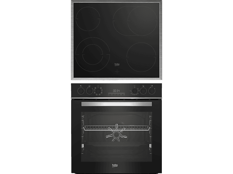 BEKO BBUM13329XS, Einbauherdset (Glaskeramikkochfeld, A, 72 l) von BEKO