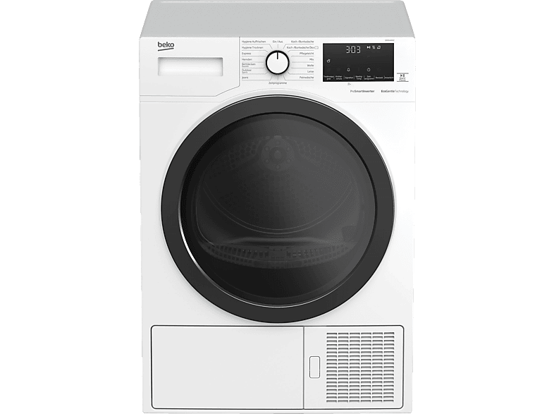 BEKO DE8544RX2 Wärmepumpentrockner (8 kg, A+++, Weiß) von BEKO