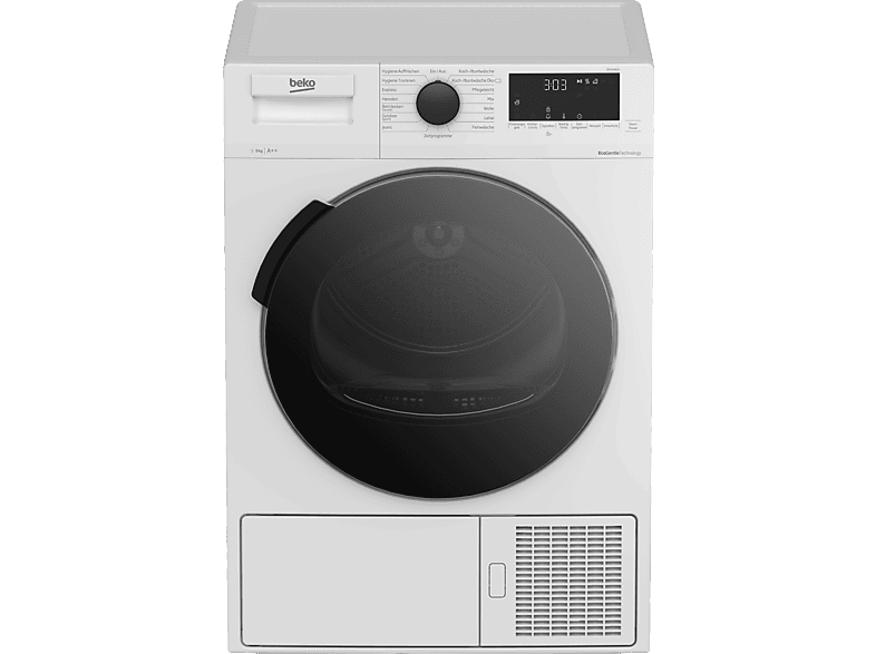 BEKO DHC946GX Wärmepumpentrockner (9 kg, A++, Weiß) von BEKO