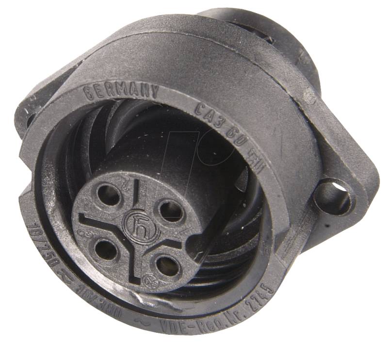 CA 6 GD - Einbaudose mit Flansch CA-Serie, 6 + PE polig von BELDEN