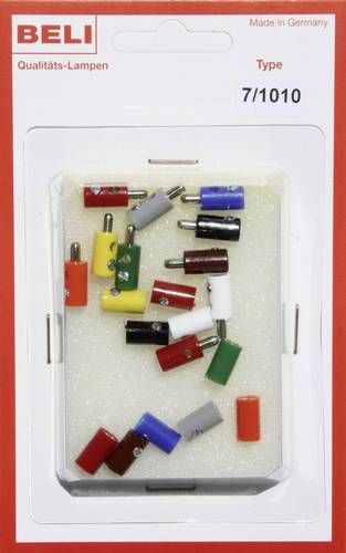 BELI-BECO 7/1010 Miniatur-Bananenstecker Stift-Ø: 2.6mm 1 Set von BELI-BECO