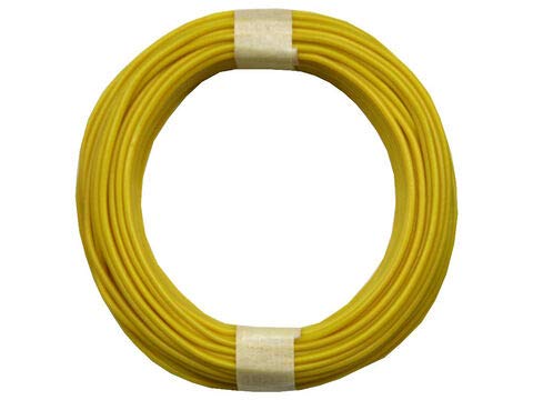 BELI-BECO L118/10 Kabel - Kupferlitze 1 x 0,14 mm² (1x18x0,10mm) - 10 m Ring (Gelb) von BELI-BECO