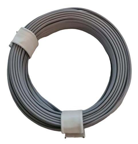 BELI-BECO L210/5 Kabel - Kupferlitze 2 x 0,08 mm² - 5 m Ring (grau) von BELI-BECO