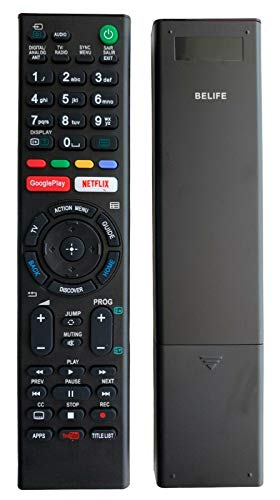 Ersatz Fernbedienung passend für Sony TV KD-49XG9005 | KD-55XF7596 | KD-55XF8096 | KD-55XF8577 | KD-55XF9005 von BELIFE