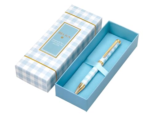 BELIUS Tintenroller Perfect Picknick Day Aluminium Himmelblau Gold Tinte Schwarz Design-Box von BELIUS