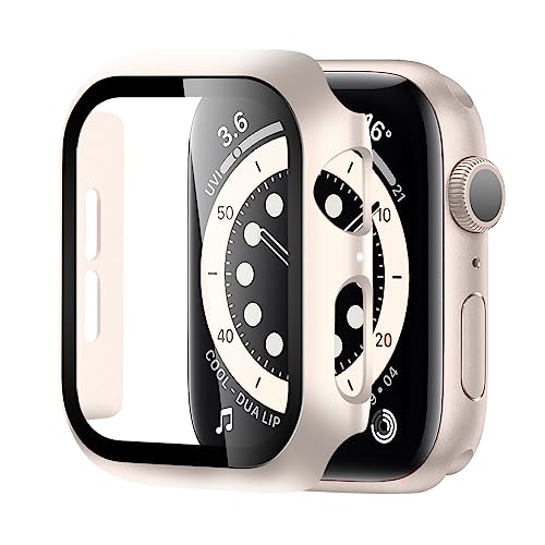 【2 Stücke】 BELIYO Schutzhülle Kompatibel mit Apple Watch Ultra 2/Ultra/SE2/SE/9/8/7/6/5/4,Apple Watch Gesamtschutzhülle für Apple Watch SE2/SE6/5/4 40mm schutzhülle(40mm,Starlight) von BELIYO