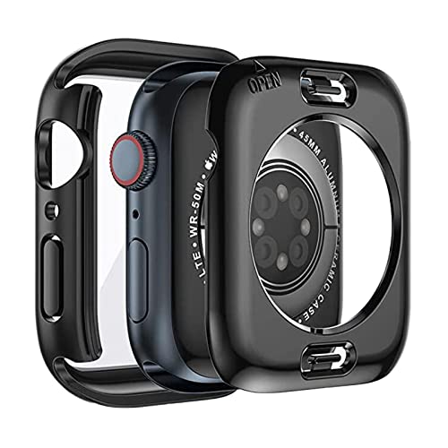 [2 in 1] BELIYO Schutzhülle Kompatibel mit Apple Watch Ultra2/Ultra, Bildschirm 360 Schutzhülle aus, ultradünn, insgesamt wasserdicht für Apple Watch Ultra2/Ultra 49mm schutzhülle(49mm,Schwarz) von BELIYO