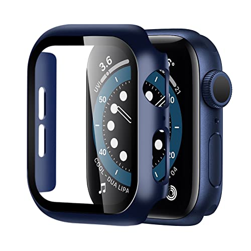 BELIYO Schutzhülle Kompatibel Mit Apple Watch Ultra3/2/1 Series SE2/SE/10/9/8/7/6/5/4 - Gesamtschutzhülle für 46mm (Blau) von BELIYO