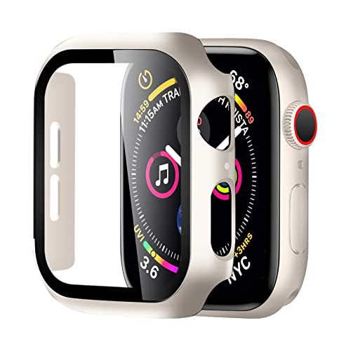BELIYO Schutzhülle Kompatibel Mit Apple Watch Ultra3/2/1 Series SE2/SE/10/9/8/7/6/5/4 - Gesamtschutzhülle für 46mm (Titangold) von BELIYO