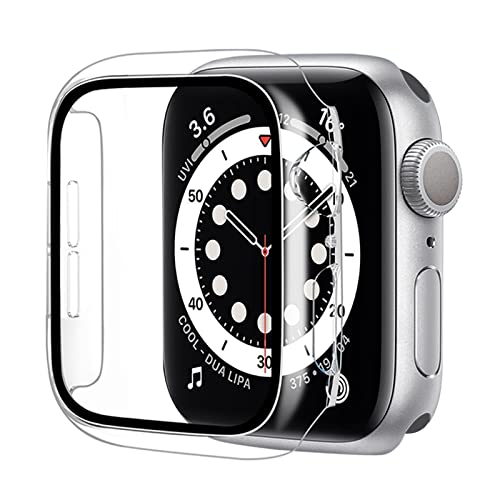 [2024 Gehäuse] BELIYO Schutzhülle Kompatibel mit Apple Watch Ultra3/2/1 Series SE2/SE/10/9/8/7/6/5/4,Apple Watch Gesamtschutzhülle für Apple Watch 10 46mm schutzhülle（46mm,Transparent von BELIYO