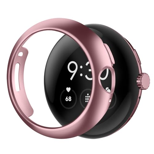 BELIYO Hard Hülle für Google Pixel Watch, Härte PC Hülle Rundum Displayschutz Ultradünne Anti-Fall Kratzfestes- Silber. von BELIYO