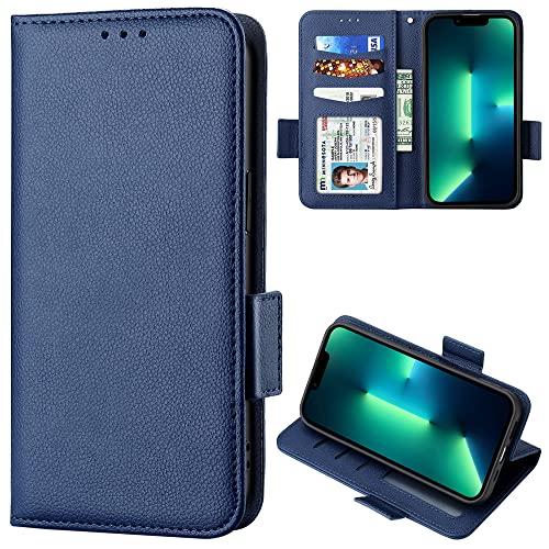 BELLA BEAR Blackview Oscal C20/C20 Pro Handyhülle, Magnetische Flip-Leder-Geldbörsenhülle, Kickstand-Hülle, Stoßfeste Schutzhülle für Blackview Oscal C20/C20 Pro-Dblue von BELLA BEAR