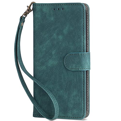 BELLA BEAR Handyhülle Infinix Note 50 4G/50 Pro 4G, Infinix Note 50 4G/50 Pro 4G Hülle, [RFID Blocking Technology], Kickstand-Hülle, Brieftasche für Infinix Note 50 4G/50 Pro 4G-Grün von BELLA BEAR