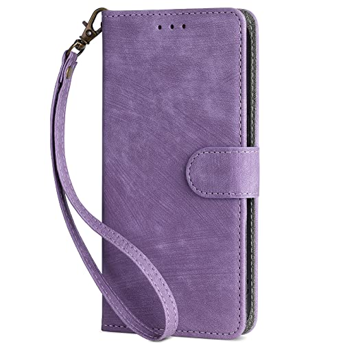BELLA BEAR Handyhülle Umidigi Note 100/Note 100A, Umidigi Note 100/Note 100A Hülle, [RFID Blocking Technology], Kickstand-Hülle, Brieftasche für Umidigi Note 100/Note 100A-Lila von BELLA BEAR