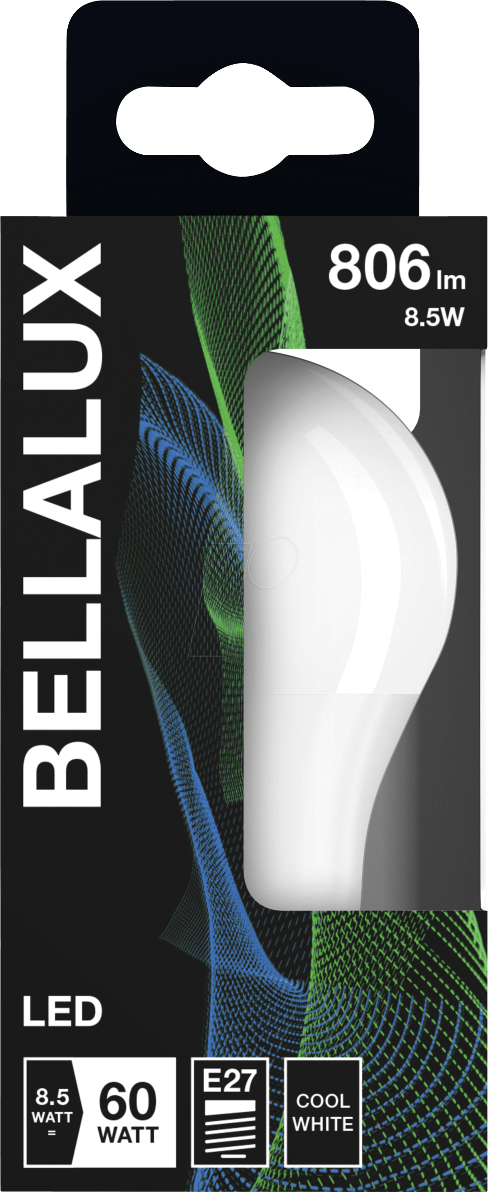 BELLA 5128088 - LED-Lampe E27, 8,5 W, 806 lm, 4000 K von BELLALUX