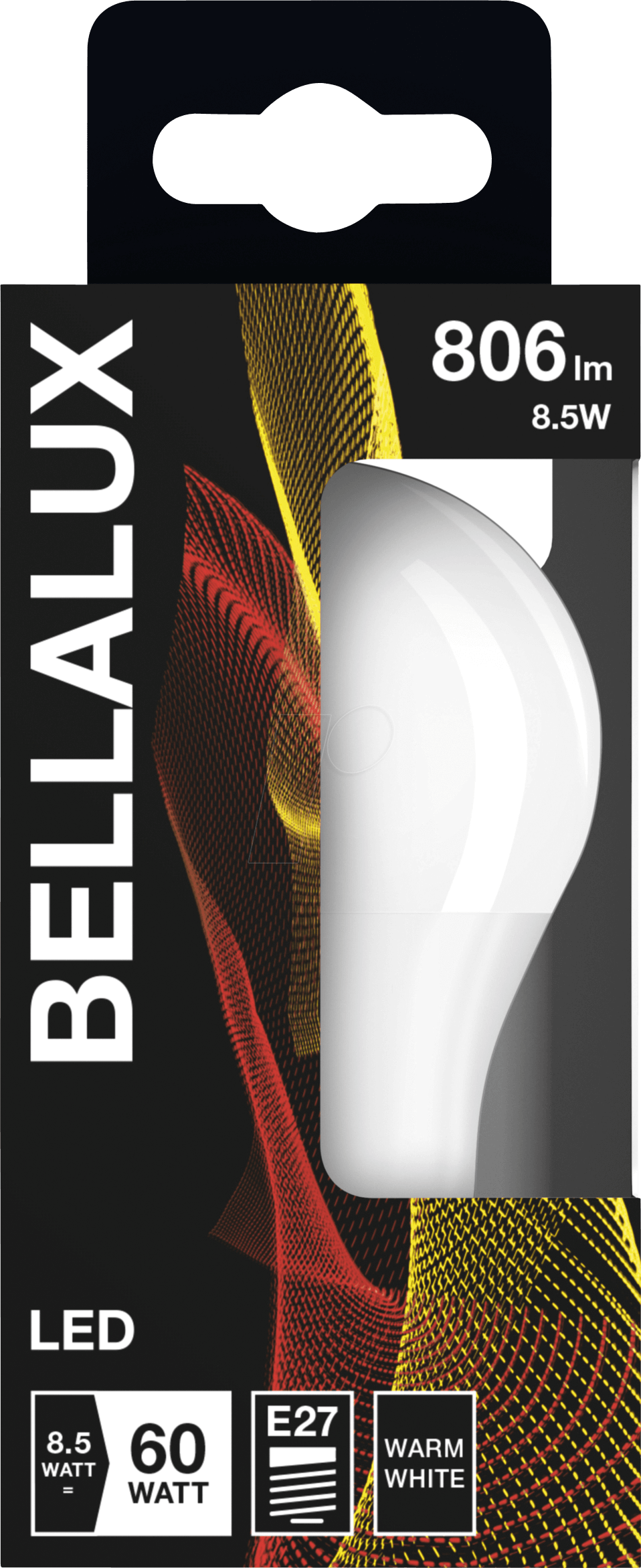 BELLA 5128149 - LED-Lampe E27, 9 W, 806 lm, 2700 K von BELLALUX