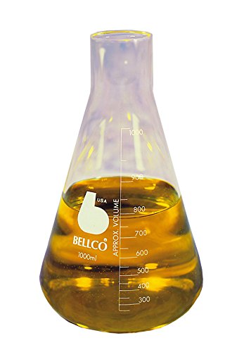 BELLCO 508242 DeLong Erlenmeyerkolben mit glattem Hals, 125 ml, 12 Stück von BELLCO
