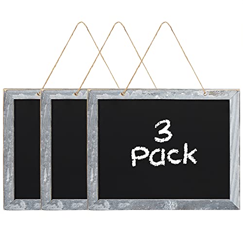 Belle Vous 3er Pack Kreidetafel - Deko Hölzerne Schreibtafel Tafel zum Aufhängen - Einseitige, Löschbare Nachrichten-Tafeln für Hochzeiten, Geburtstagsfeiern, Restaurants und Küchendekoration von BELLE VOUS