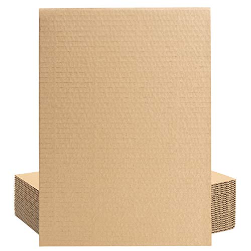 Belle Vous Brauner Karton zum Basteln A4 (24er Pack) - 3 mm Dickes Flaches Kraftpapier A4 für Pakete, Kunst, Handwerk und Verpackung von BELLE VOUS