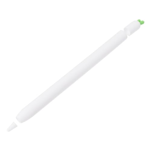 1 STK Stylus-hülle Federmäppchen 2. Generation Kompatible Federmäppchenhülle Eingabestifthalter Bleistift Haut Bleistiftabdeckung Für Stift Karottenstifthülle Weiß Kieselgel BELLIFFY von BELLIFFY