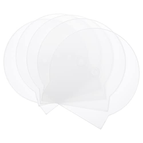 BELLIFFY 15 Stück Transparente Kunststoff-cd-hüllen Ersatz-DVD-Halter Aufbewahrungshüllen Für Discs von BELLIFFY