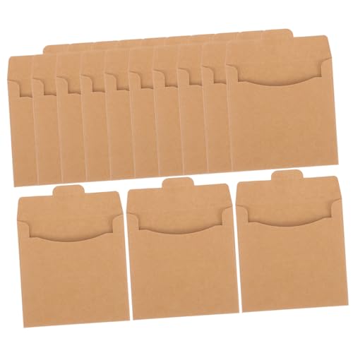 BELLIFFY 50 Stück Verpackungsbeutel DVD Hüllen DVD Aufbewahrungshüllen Mailer Papierhüllen DVD Papierhüllen Organizer Tasche Papierhüllen Halterhüllen Aufbewahrungshalter Abdeckungen von BELLIFFY