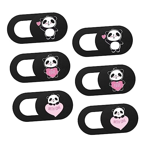 BELLIFFY Webcam Schiebedeckel Laptop Kamera Abdeckung Folie Panda Muster 6pcs Privatsphäre Abdeckung Set von BELLIFFY