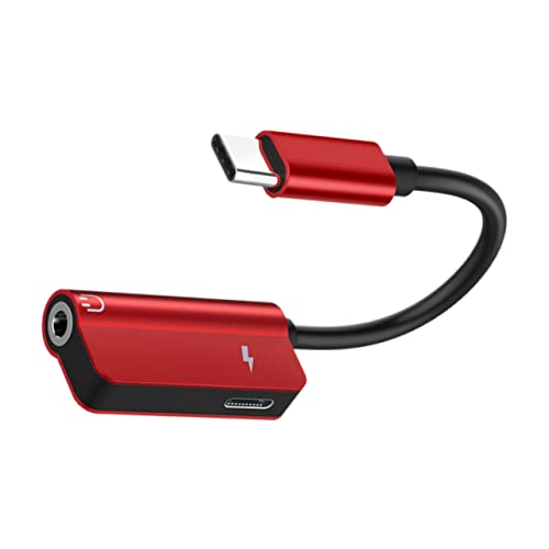 BELLIFFY Kopfhörer Adapter USB c Type c Auf Kopfhörer Adapter 2 1 Audio Roter Headphone Adapter Für Smartphones Tablets Kompatibel Mit USB c Geräten Kopfhörer Adapter Splitter BELLIFFY Kopfhörer Adapter USB c Type c Auf Kopfhörer Adapter 2 1 Audio Roter Headphone Adapter Für Smartphones Tablets Kompatibel Mit USB c Geräten Kopfhörer Adapter Splitter von BELLIFFY