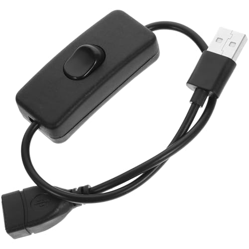 BELLIFFY Verlängerungskabel Stromkabel 4 Stück EIN-/aus-netzkabel Für Schreibtischlampe Schwarzes Verlängerungskabel von BELLIFFY