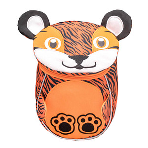 BELMIL® Kindergartenrucksack Mini Animals Tiger Kunstfaser orange/schwarz von BELMIL®
