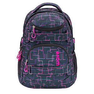 BELMIL® Schulrucksack Infinity Cubic Pink Kunstfaser schwarz/pink von BELMIL®