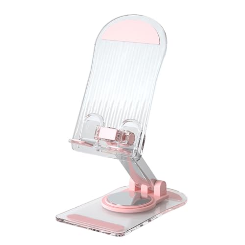 BELOWSYALER Handyhalterung, transparent, faltbar, Ständer für Handy, Tablet, tragbarer Ständer, um 360 Grad drehbar, Tisch-Telefonständer BELOWSYALER Handyhalterung, transparent, faltbar, Ständer für Handy, Tablet, tragbarer Ständer, um 360 Grad drehbar, Tisch-Telefonständer von BELOWSYALER