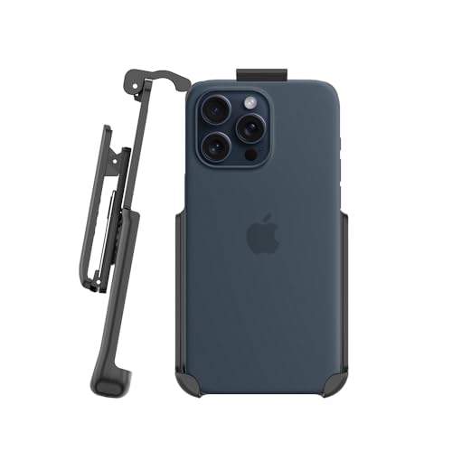BELTRON Gürtelclip Holster kompatibel mit Silikonhülle & feingewebter Hülle für iPhone 15 Plus/iPhone 15 Pro Max (nur Holster, Hülle ist nicht im Lieferumfang enthalten) von BELTRON