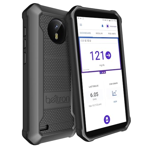BELTRON Schutzhülle für Omnipod 5, schlanke, griffige Schutzhülle mit verstärkter Technologie, zum Schutz des Omnipod 5-Empfängers (sichere Passform) (schwarz) von BELTRON