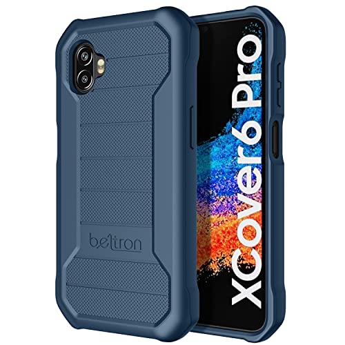BELTRON Robuste Schutzhülle für Galaxy XCover6 5G Pro, Industriestärke, mit verstärkter Technologie, für Samsung Galaxy XCover 6 Pro 2022 SM-G736 (AT&T FirstNet Verizon) - Blau von BELTRON
