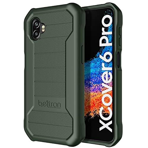 BELTRON Robuste Schutzhülle für Samsung Galaxy XCover6 Pro (AT&T FirstNet Verizon) für Samsung Galaxy XCover 6 Pro 2022 SM-G736 (AT&T FirstNet Verizon) - Grün von BELTRON
