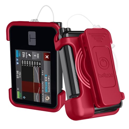 BELTRON Tandem t:Slim X2 Pumpe, drehbarer Gürtelclip (starke und langlebige drehbare Clip-Hülle für Tandemdiabetes-Pflege TSlim X2 Insulinpumpe), Limitierte Auflage, Rot von BELTRON
